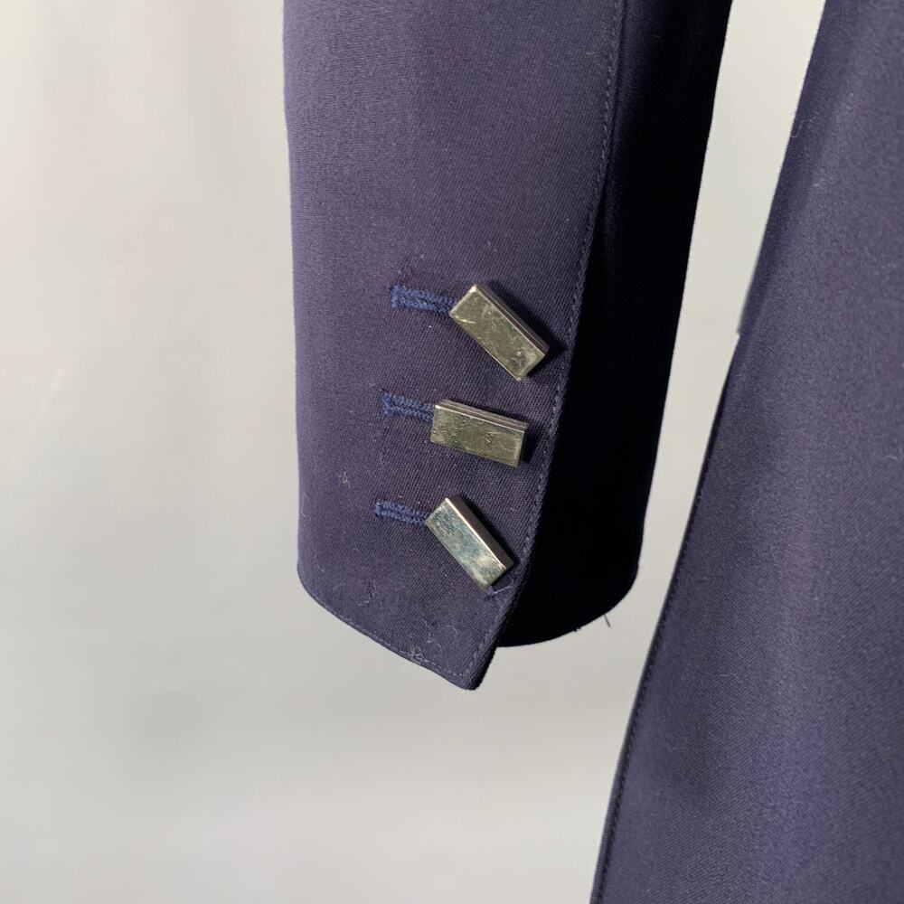 CLAUDE MONTANA Size S Purple Wool Shoulder Pads Jacket - Picture 5 of 8